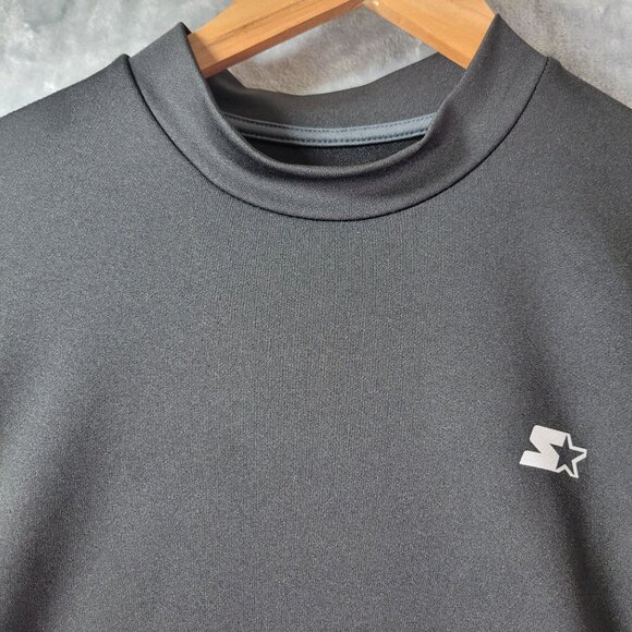 Starter‎ Mens Long Sleeve Black Performance Shirt M Activewear Gym Running Top - Picture 6 of 8